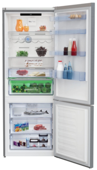 Frigider cu doua usi Beko RCNE560E40ZXBN / 514 l / 192 cm / E / Gri photo 3