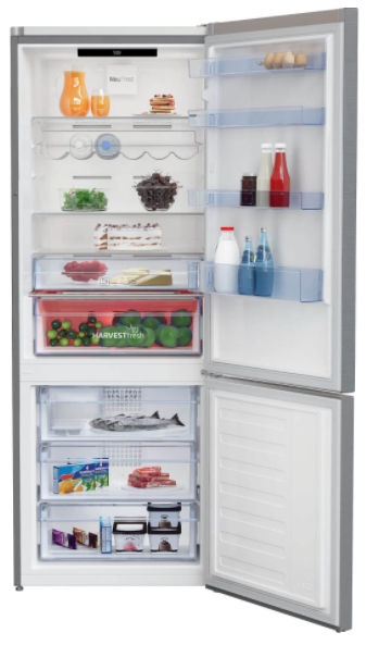 Frigider cu doua usi Beko RCNE560E40ZXBN / 514 l / 192 cm / E / Gri photo 7