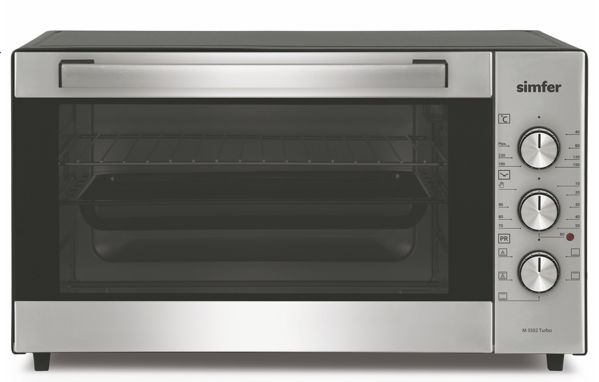 Электрическая печь Simfer S3502Turbo, 35 л, 1500 Вт, Серый photo Электрическая печь Simfer S3502Turbo, 35 л, 1500 Вт, Серый photo