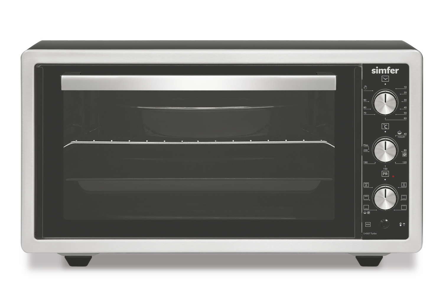Электрическая печь Simfer S4507Turbo, 45 л, 1400 Вт, Серый photo Электрическая печь Simfer S4507Turbo, 45 л, 1400 Вт, Серый photo