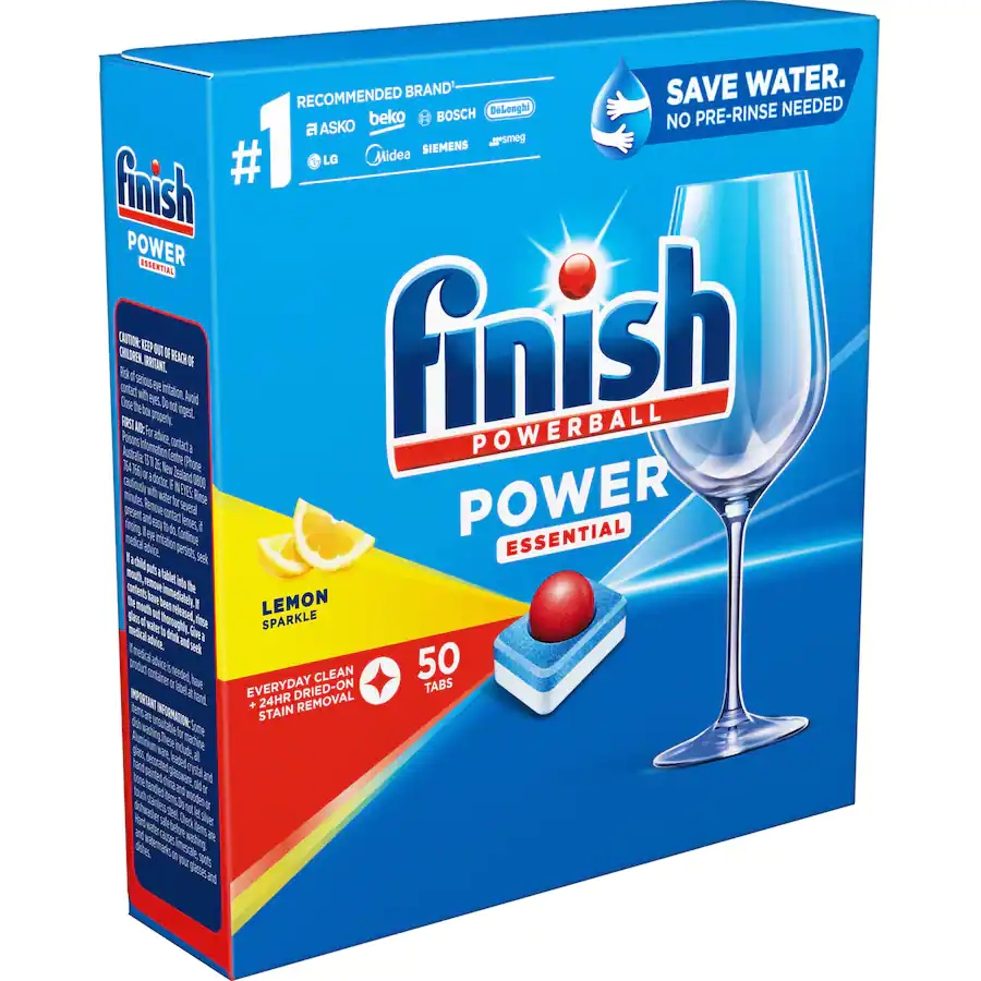 Tablete p/u MSV Finish Power Essential Lemon 50 tabs photo 1 Tablete p/u MSV Finish Power Essential Lemon 50 tabs photo 1