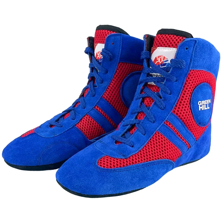 Борцовки Green Hill Sambo Shoes Fias / 36 см / Красный/Синий photo 4
