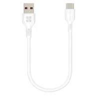 Cablu USB-A - USB Type-C Promate PowerBeam-25C White 