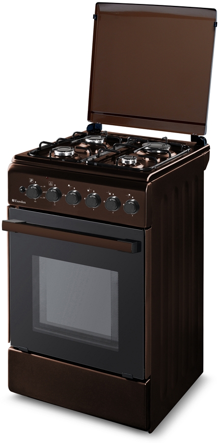 Plita de gaz Eurolux KLE5640IBW / 4 arzatoare / 50 cm / Maro photo 1