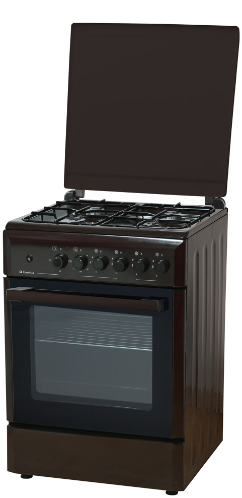 Газовая плита Eurolux KLE6640IBW / 4 конфорок / 60 см / Коричневый photo 1