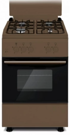 Газовая плита Eurolux TG5640IBW / 4 конфорок / 50 см / Коричневый photo 1