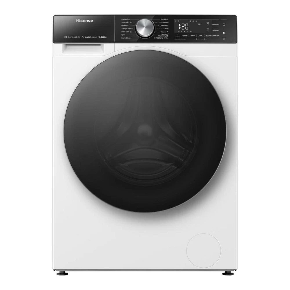 Masina de spalat cu uscator Hisense WD5S1045BW 10.5 kg /1400 rot/min /D /Alb photo 1