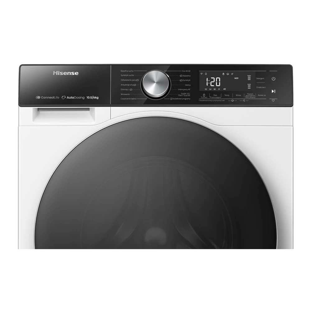 Masina de spalat cu uscator Hisense WD5S1045BW 10.5 kg /1400 rot/min /D /Alb photo 3