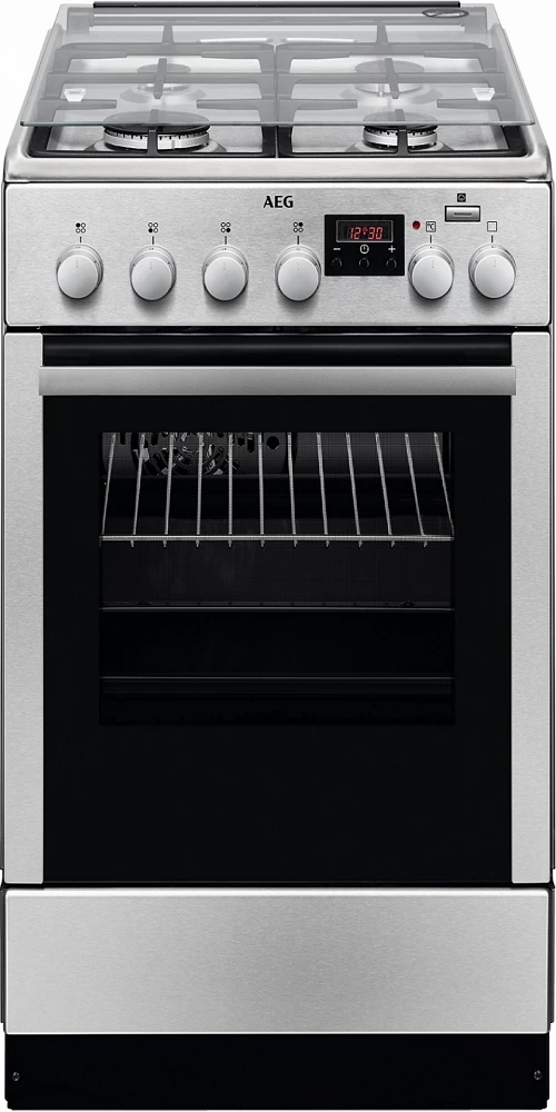 Газовая плита AEG CKB56471BX / 4 конфорок / 50 см / Нержавеющая сталь photo 1