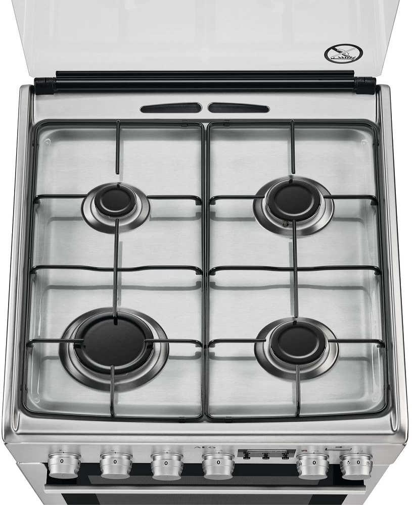 Газовая плита AEG CKB56471BX / 4 конфорок / 50 см / Нержавеющая сталь photo 5
