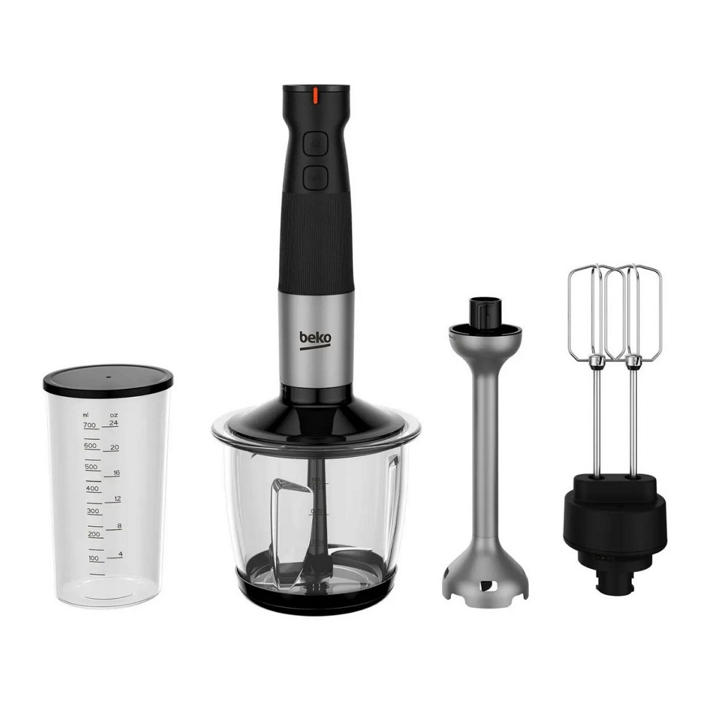 Blender Submersibil Beko HBA81762BX Negru / 12 viteze / 700 ml photo 1 Blender Submersibil Beko HBA81762BX Negru / 12 viteze / 700 ml photo 1
