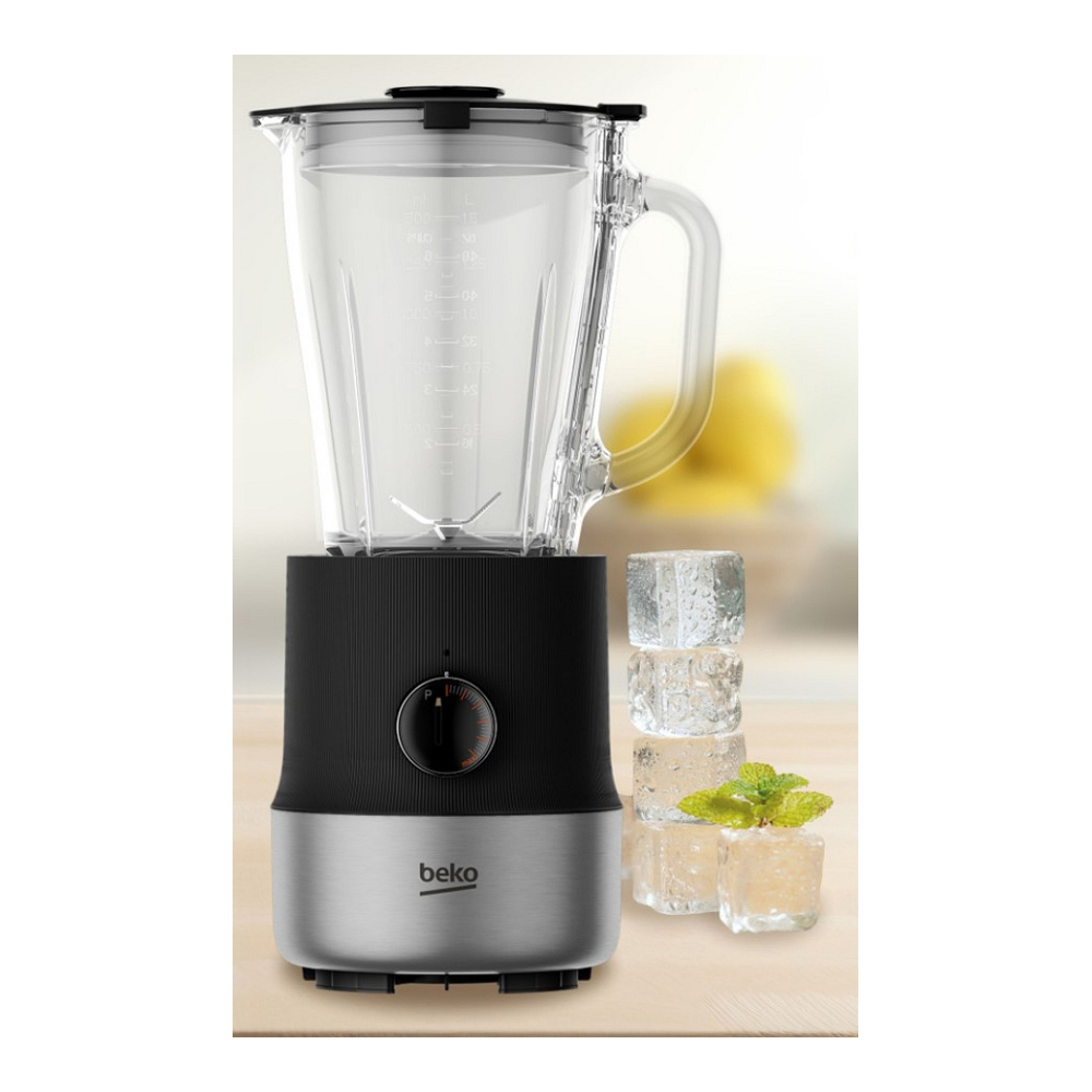 Blender Stationar Beko TBN81808BX Negru / 6 viteze / ml photo 7