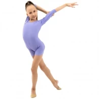 Costum pentru gimnastica cu sorti maneca 3/4 Grace Dance Gymnastic leotard thumbnav 5