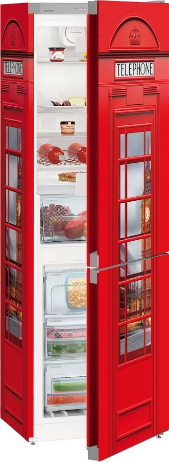 Frigider cu doua usi Liebherr CNsl43C3 / 304 l / 186 cm / A++ / Rosu photo 1