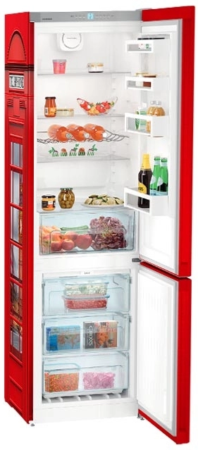 Frigider cu doua usi Liebherr CNsl43C3 / 304 l / 186 cm / A++ / Rosu photo 3