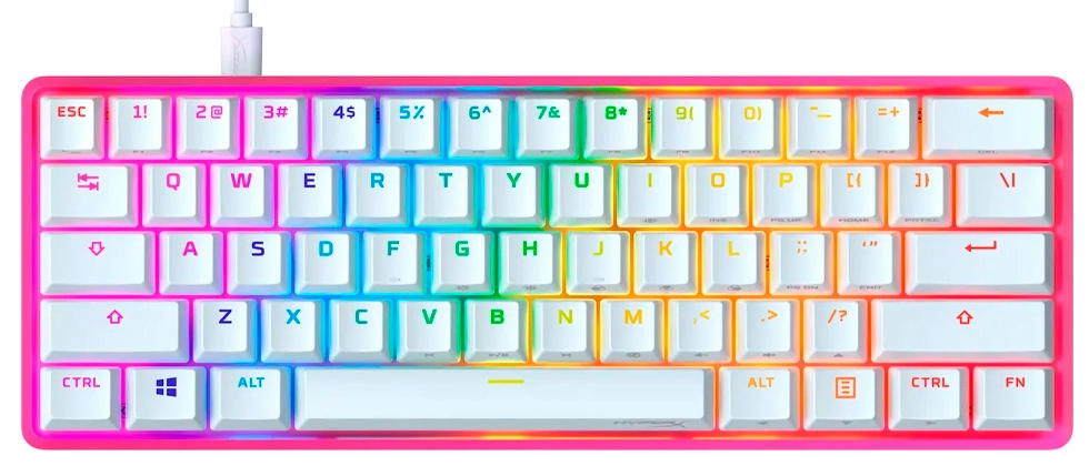 Клавиатура проводная  HyperX Alloy Origins 60, Pink / Механическая photo 1