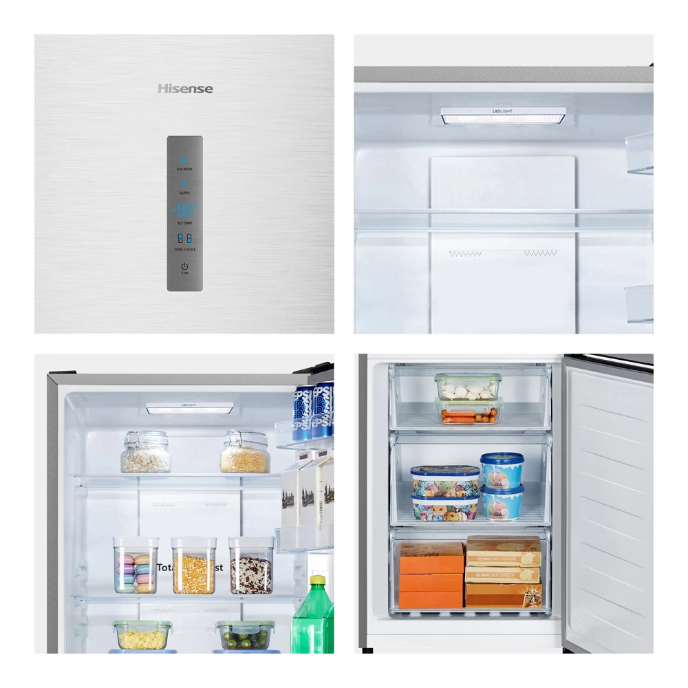 Frigider cu doua usi Hisense RB390N4BCC / 304 l / 186 cm / C / Gri photo 4