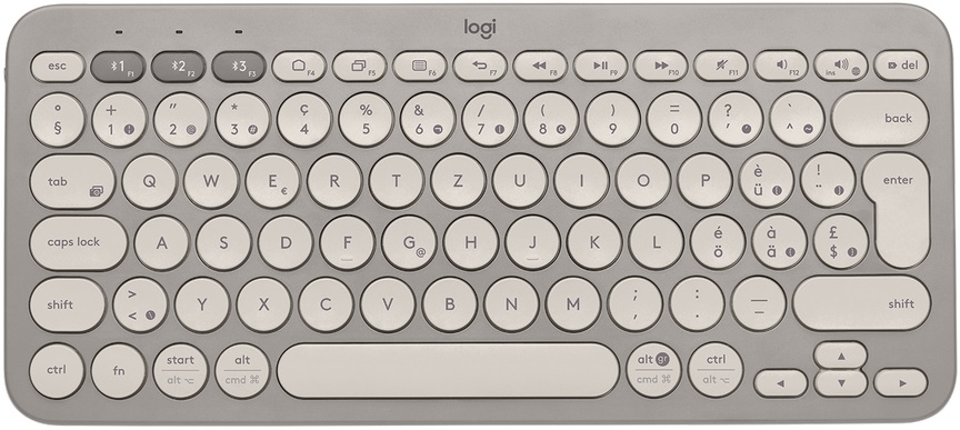 Клавиатура беспроводная Logitech K380 Sand / Мембранная photo 1 Клавиатура беспроводная Logitech K380 Sand / Мембранная photo 1