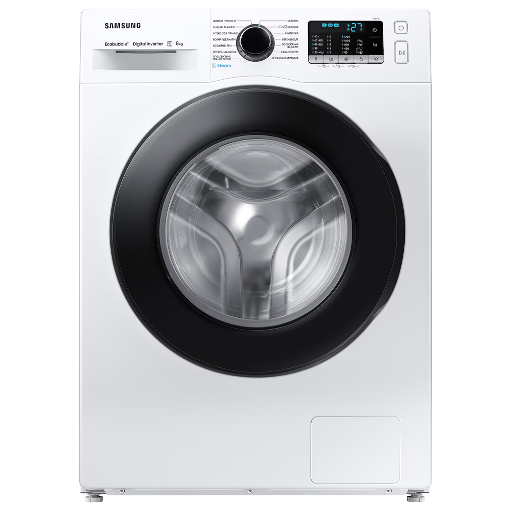 Стиральная машина Samsung WW80AGAS22AECE 8 кг / 1200 об/мин / A+++ / Белый photo 1