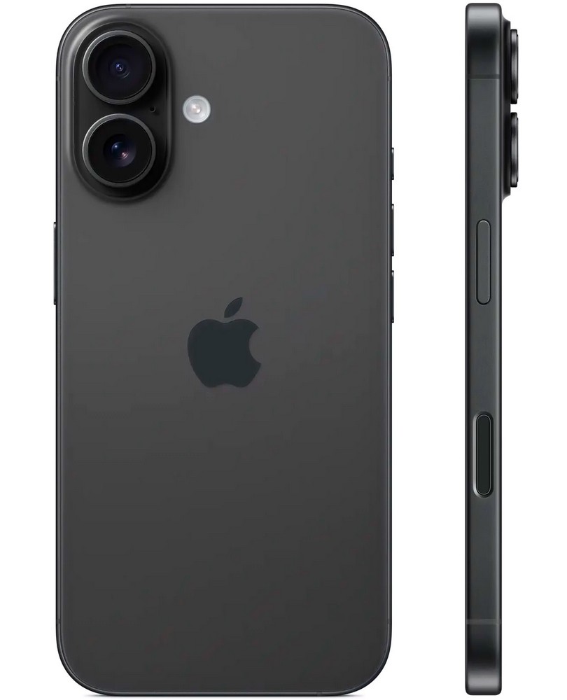Smartphone Apple iPhone 16 / 6.1'' / 8 GB / 256 GB / Negru photo 2