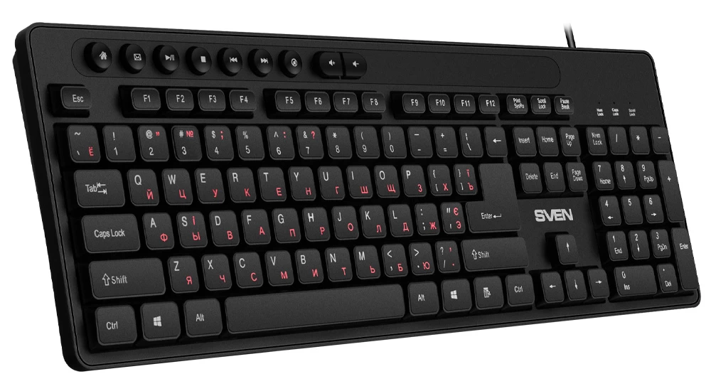 Tastatura cu fir Sven KB C 3060 black
 / Membrana photo 2