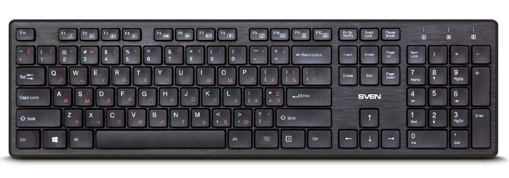 Tastatura fara fir Sven KB E 5800W black
/ Membrana photo 1 Tastatura fara fir Sven KB E 5800W black
/ Membrana photo 1