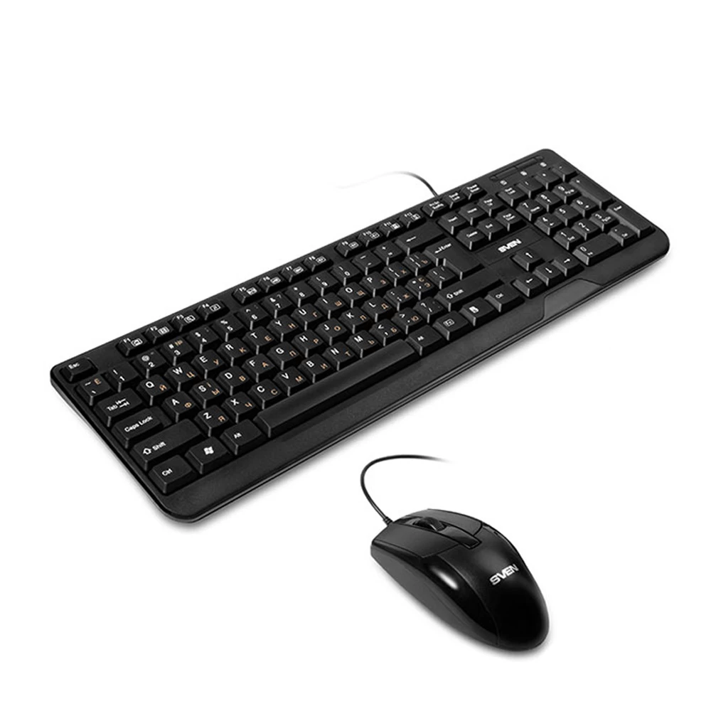Клавиатура и мышь проводные Sven Combo KB S 330 C black
 / Проводная photo 1