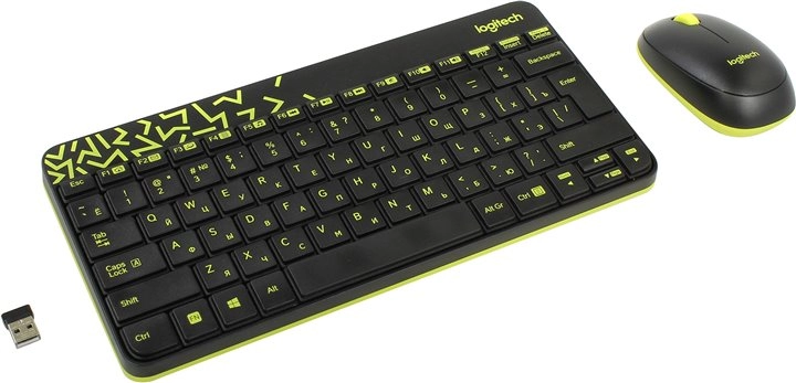 Клавиатура + мышь беспроводная Logitech MK240 / Мембранная photo 3