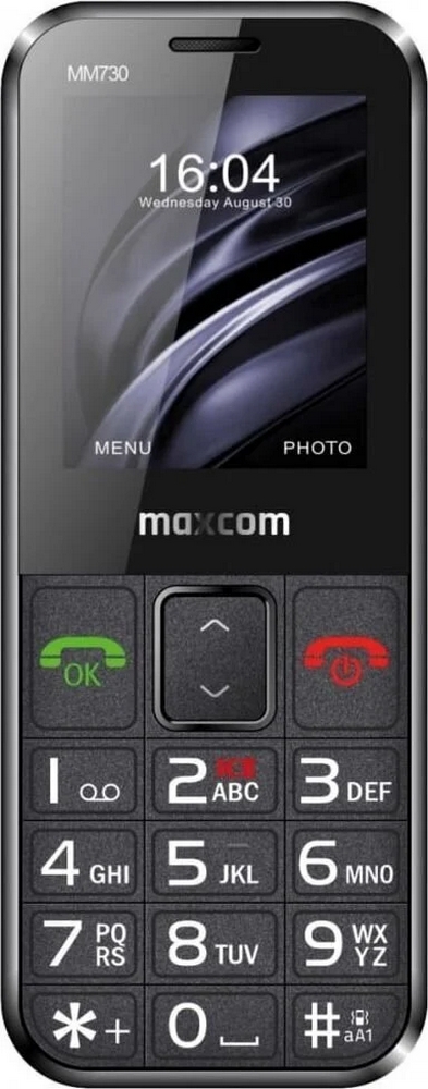 Telefon mobil clasic Maxcom MM730 Single-SIM Negru photo 1 Telefon mobil clasic Maxcom MM730 Single-SIM Negru photo 1