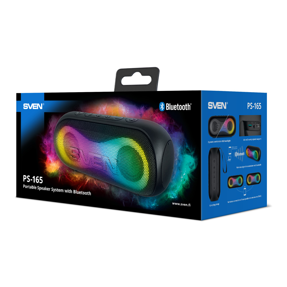 Портативная колонка Sven PS-165 Black photo 9