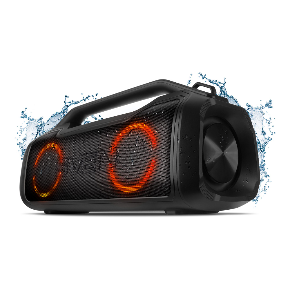 Портативная колонка Sven PS-390 Black photo 1 Портативная колонка Sven PS-390 Black photo 1