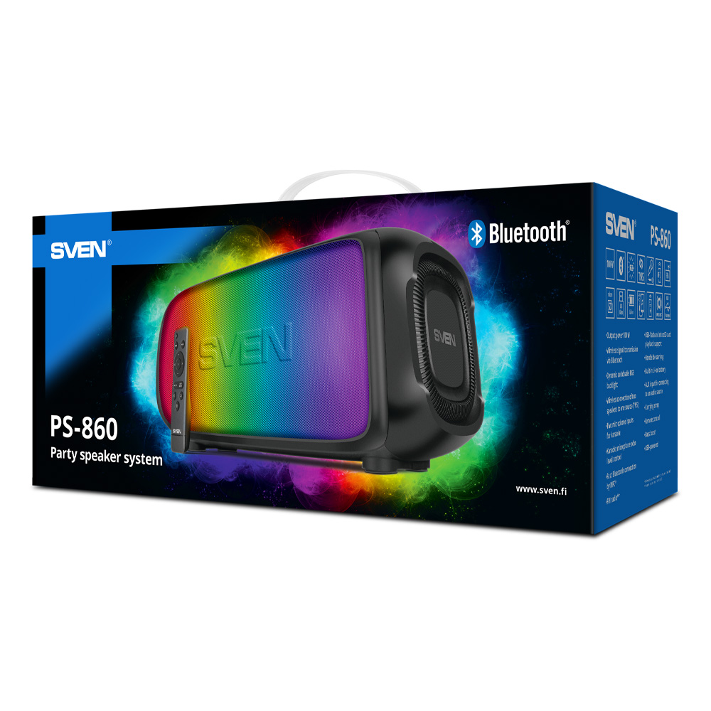 Boxa portabila Sven PS-860 Black photo 3