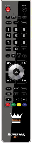 Telecomanda Superior universal 4in1 black photo 1
