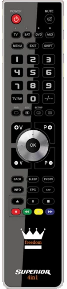 Telecomanda Superior universal 4in1 black photo 1