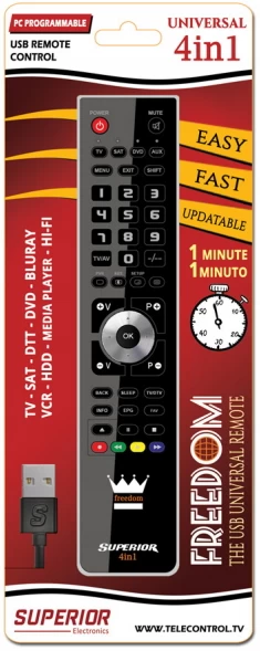 Telecomanda Superior universal 4in1 black photo 2