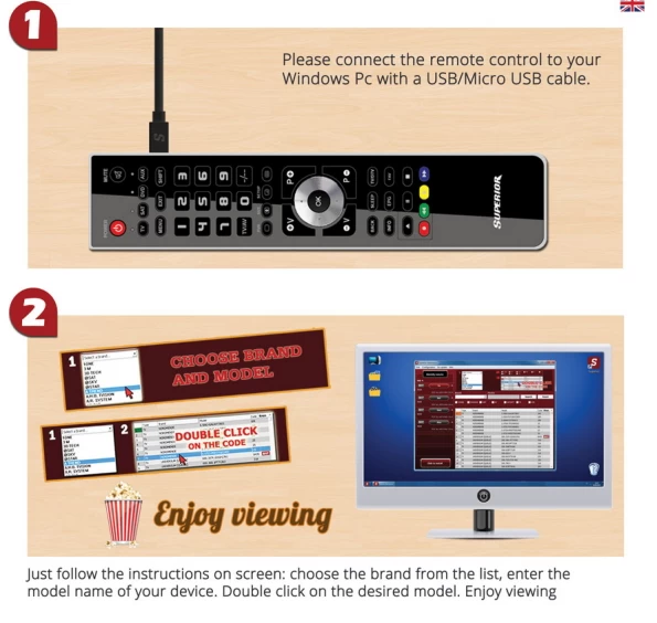 Telecomanda Superior universal 4in1 black photo 3