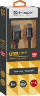 Кабель USB-A - Micro USB Defender USB08-03T  USB-MicroUSB 1m thumbnav 3