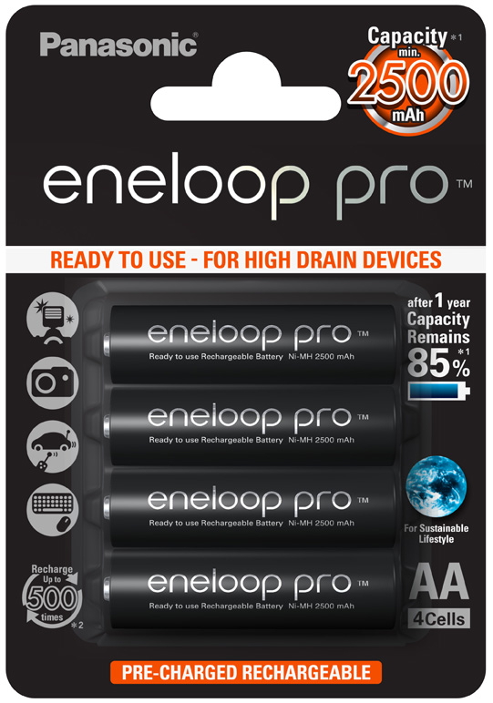 Acumulator Panasonic Eneloop pro BK-3HCDE/4BE photo 1 Acumulator Panasonic Eneloop pro BK-3HCDE/4BE photo 1