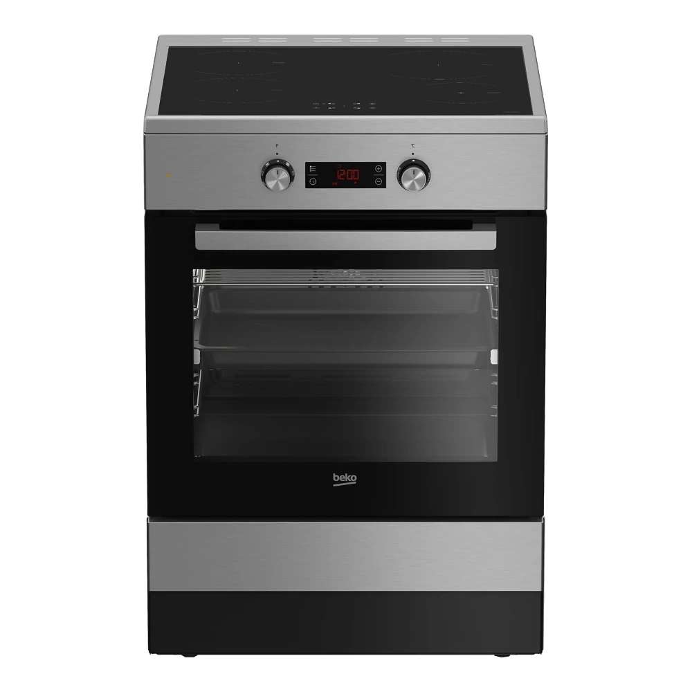 Plită electrică Beko FSM69301XCT / 4 arzatoare / Sticla-ceramica photo 1