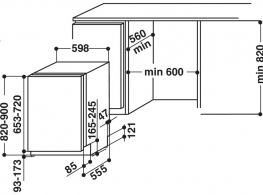 Mas. de spalat vase incorporabila Hotpoint - Ariston HIO 3C21 C W, 9 programe, 59.5 cm, A++ thumbnav 3