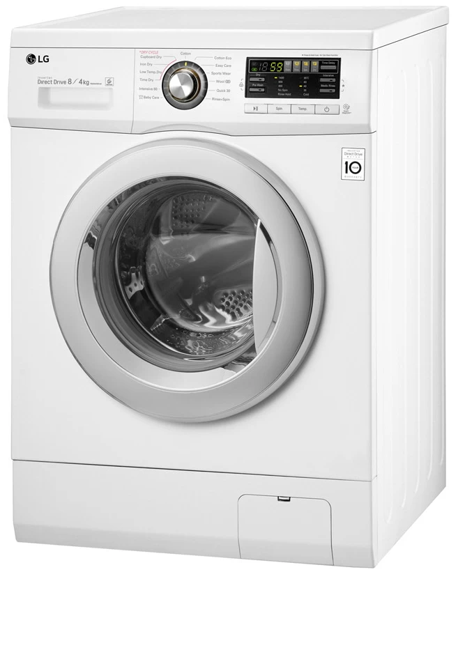 Cтирально-сушильная машина LG F1496AD3 8 кг /1400 об/мин /B /Белый photo 7