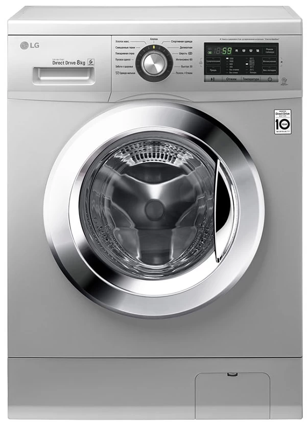 Стиральная машина LG FH2G6TD4 8 кг / 1200 об/мин / A+++ / Cерый photo 1