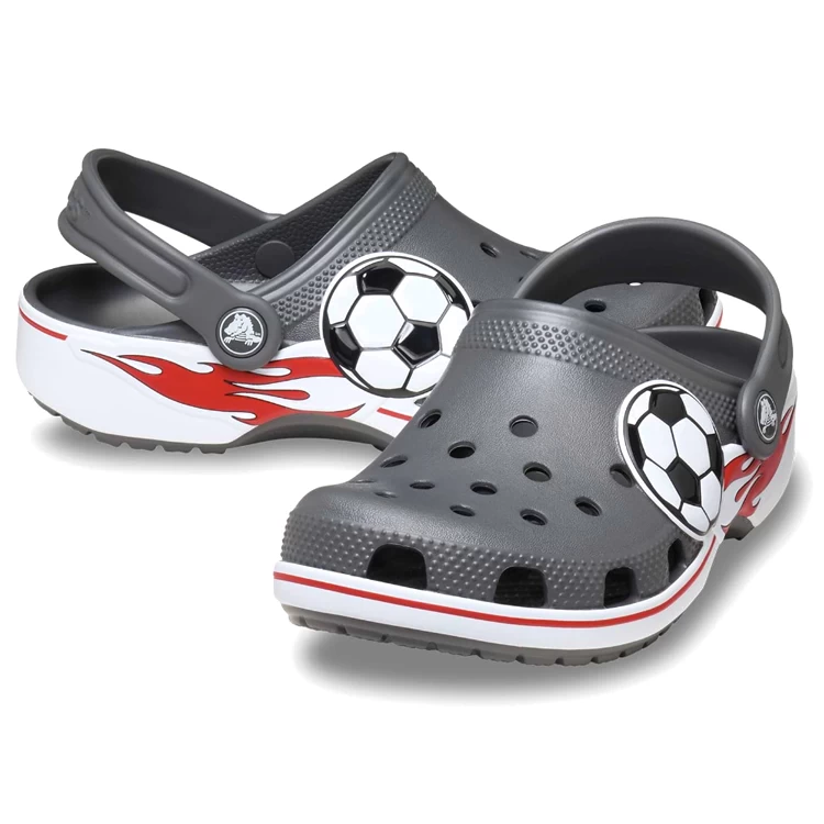 Slapi Crocs Classic Soccer Band Clog K pt Barbati / 29-30 / Gri photo 4