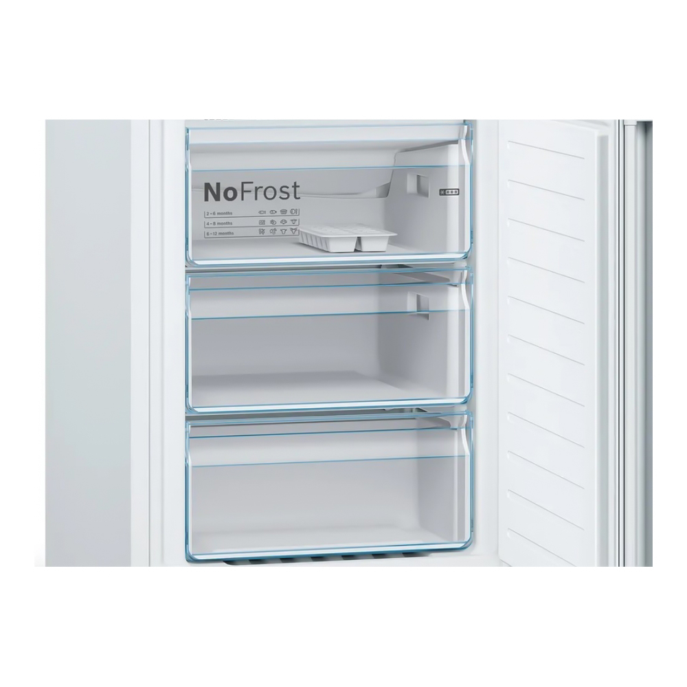 Frigider cu doua usi Bosch KGN392WDA / 368 l / 203 cm / D / Alb photo 6