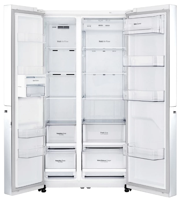 Frigider Side-by-Side LG GCB247SVDC / 626 l / 179 cm / A+ / Alb photo 4