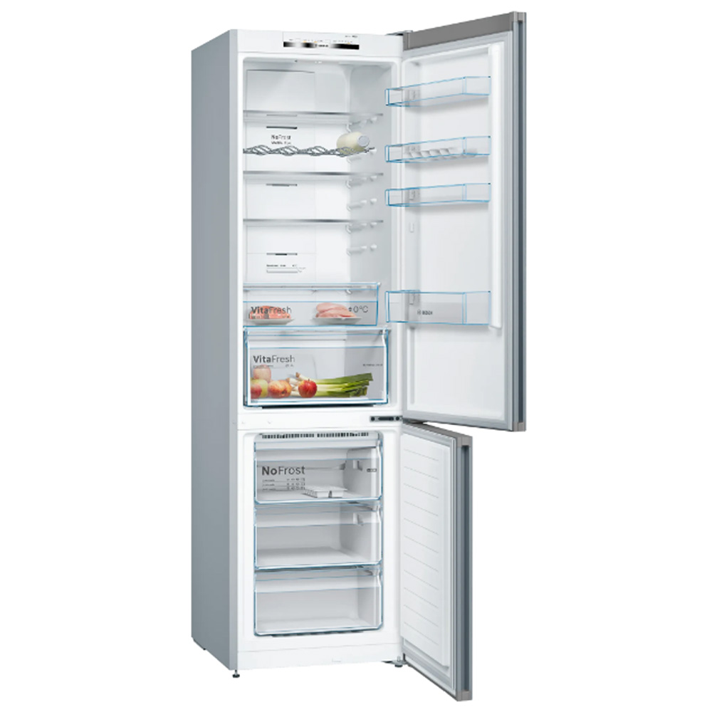 Frigider cu doua usi Bosch KGN392LDC / 368 l / 203 cm / D / Gri photo 2