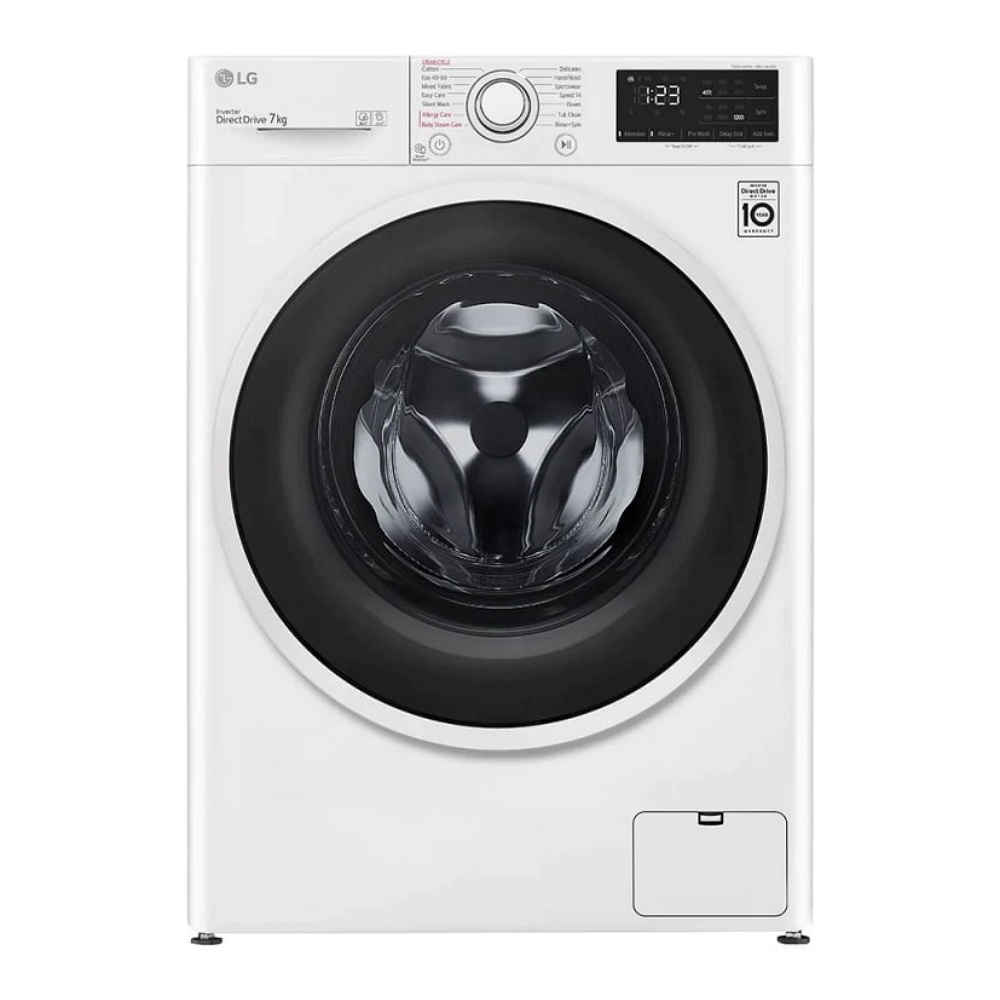 Стиральная машина LG F2WV3S7AIDD 7 кг / 1200 об/мин / D / Белый photo 1 Стиральная машина LG F2WV3S7AIDD 7 кг / 1200 об/мин / D / Белый photo 1