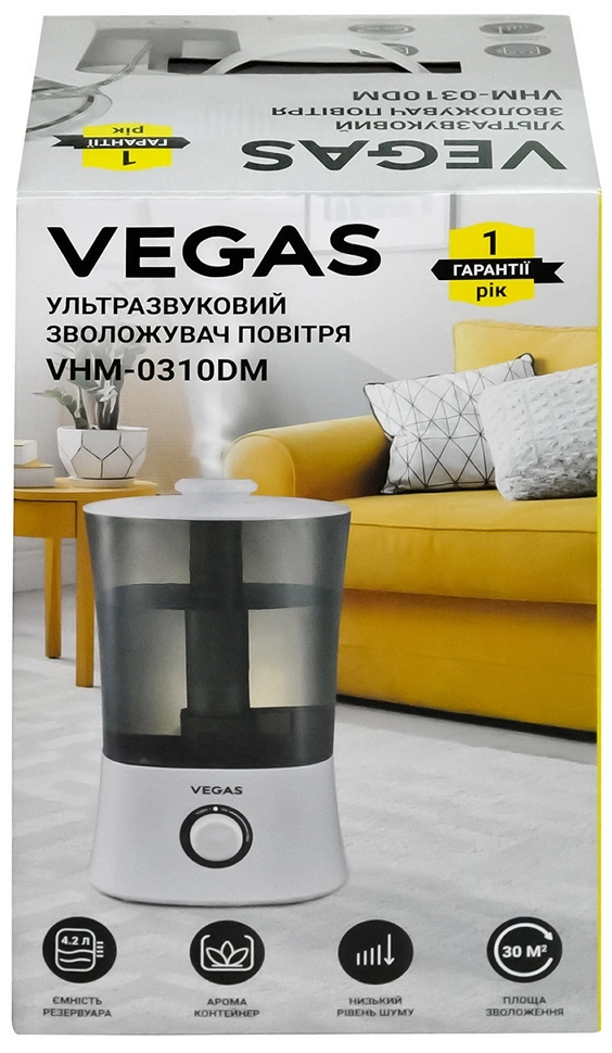 Увлажнитель воздуха Vegas VHM0310DM photo 2