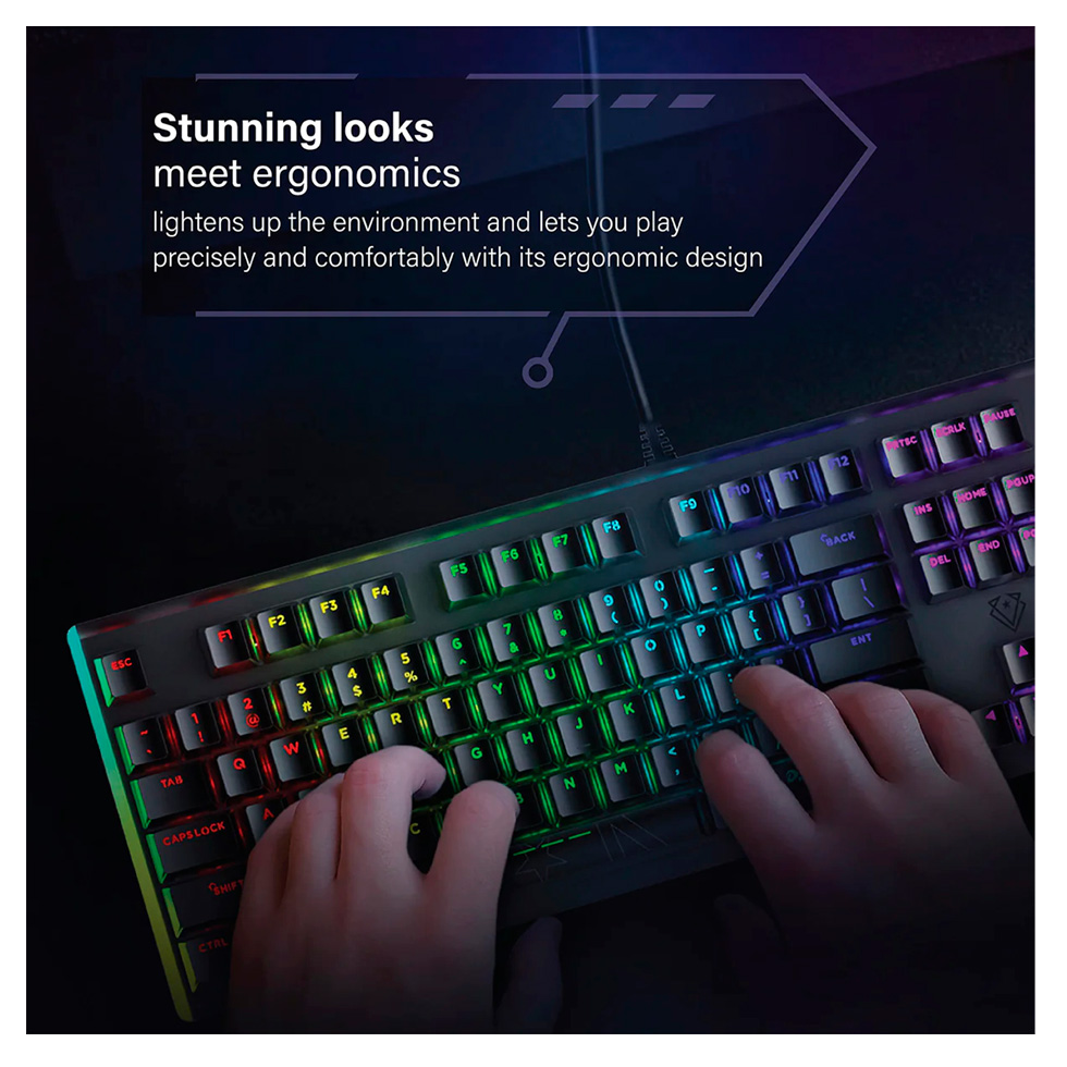 Tastatura cu fir Promate TASCOMANDO / Mecanica photo 2