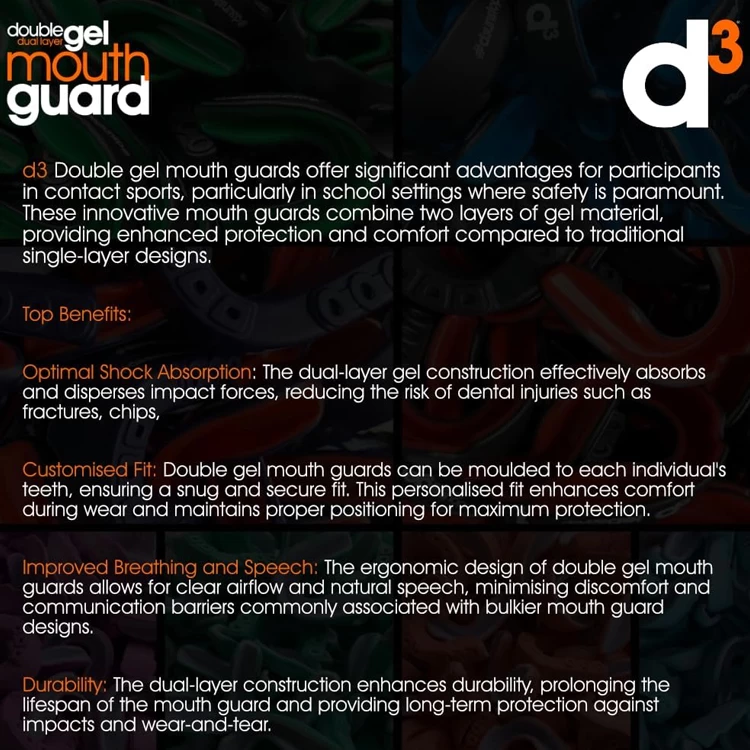 Боксерская капа d3 Mouthguard Dual Layer photo 3